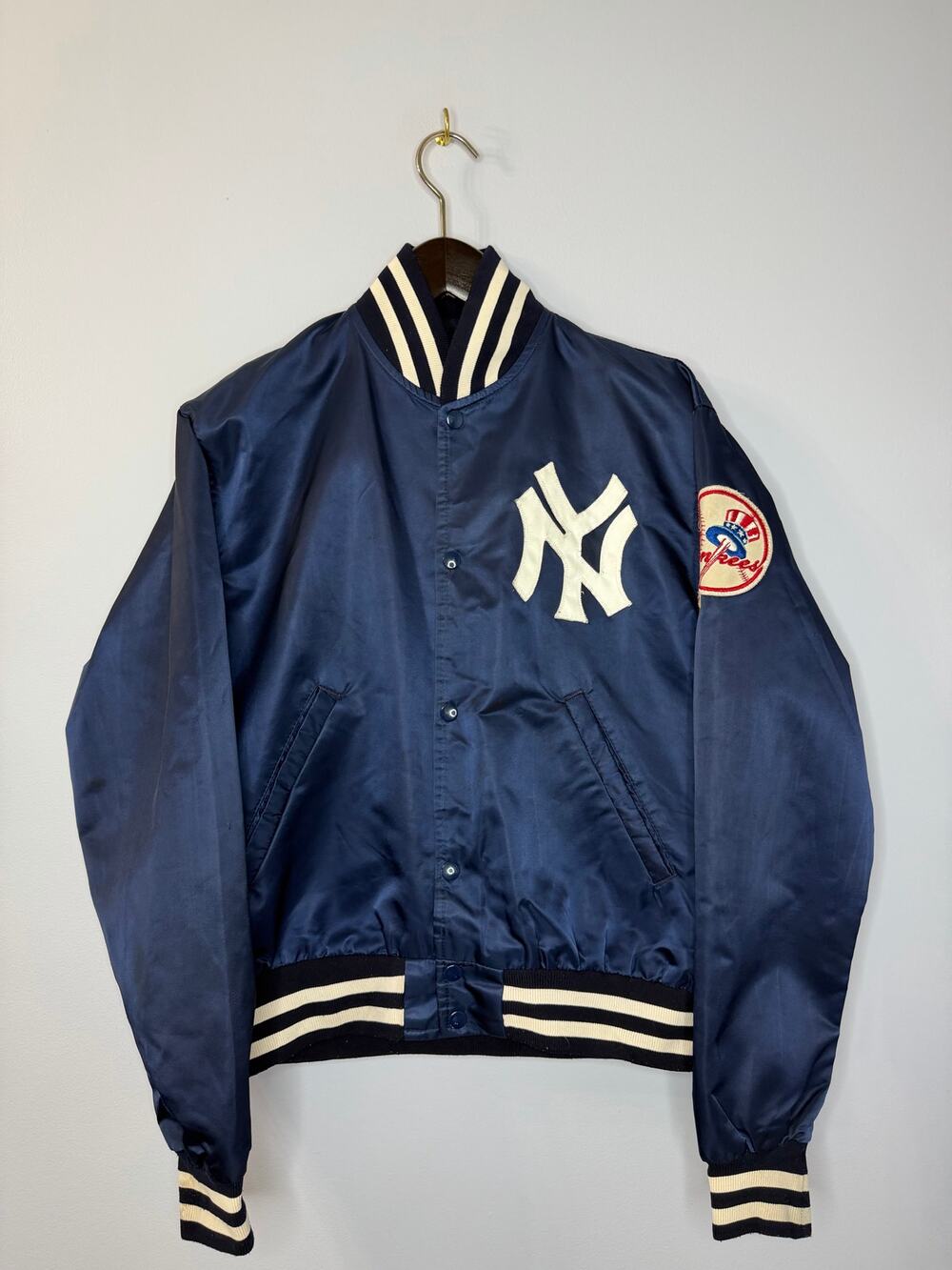 Vintage 80's/90's Starter New York Yankees Satin Dugout Jacket L USA